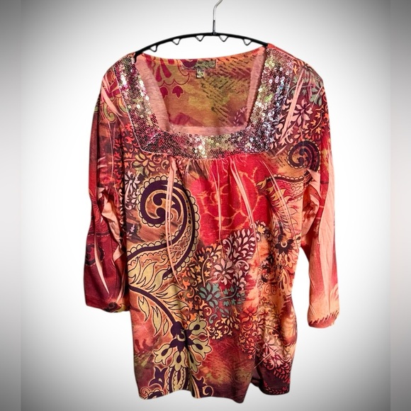Vintage Suzie Tops - Colorful Vintage Tie-Dye Top